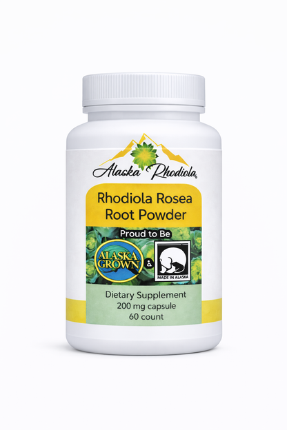 Alaska Rhodiola® Capsules – Rhodiola Rosea Root Powder