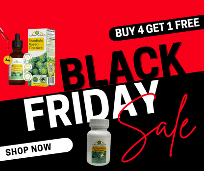 Rhodiola Rosea Tincture – Natural Stress & Energy Support (2 oz)