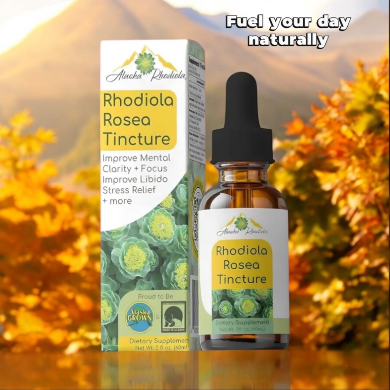 Rhodiola Rosea Tincture - 2 oz. – Alaska Rhodiola