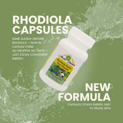 Alaska Rhodiola® Capsules – Rhodiola Rosea Root Powder